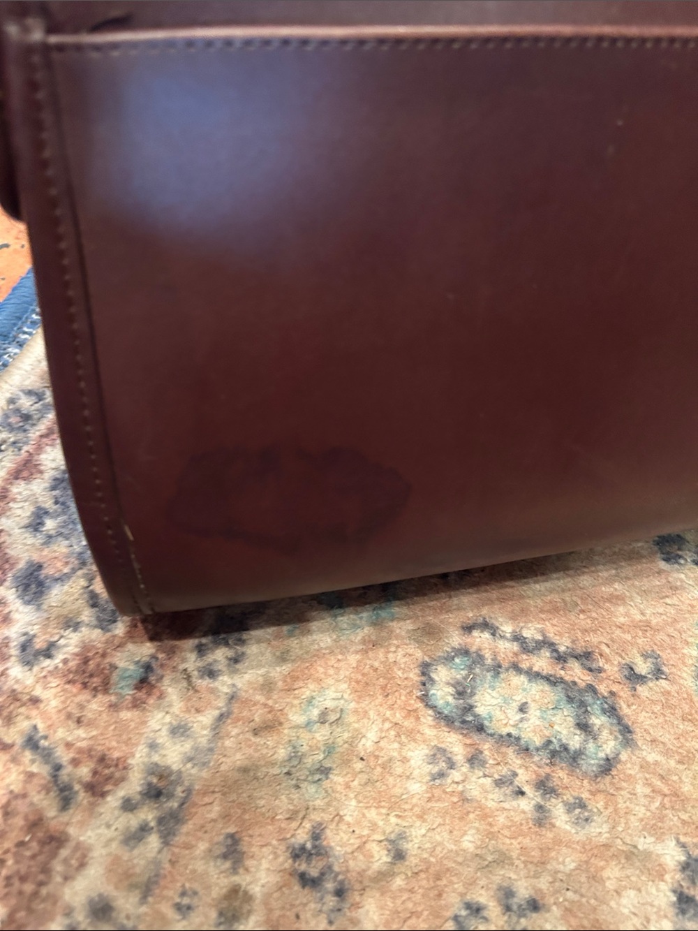 Coach Dark Brown Leather Crossbody with Brass Accents - Picture 8 of 15